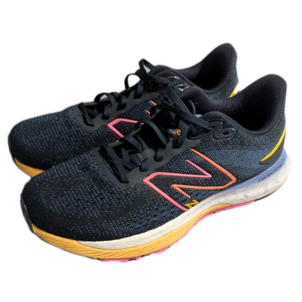 New Balance Fresh Foam 880 v12 Womens‎ 10 Running Shoes Navy Pink Orange W880M12